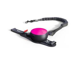 Lishinu 3 Handy Roll Hundeleine mit Full-STOP Knopf neonpink