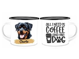 Hunde Tasse - individuelle Emailletasse