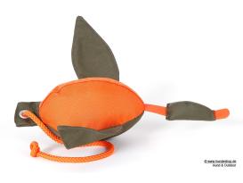 Firedog Enten Dummy 400 g mit Wurfhilfe khaki orange