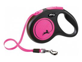 Flexi New NEON Hunde Gurtleine neonpink