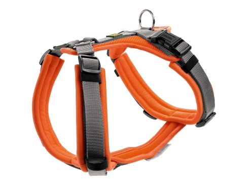 Hunter Hundegeschirr Maldon orange/grau