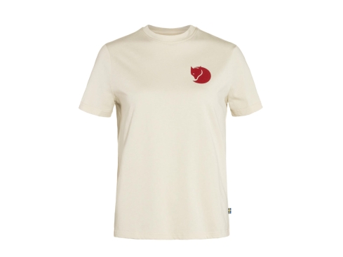 Fjällräven Fox Boxy Logo Damen T-Shirt chalk white