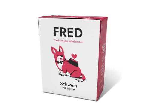 FRED Hundefutter Schwein mit Spätzle