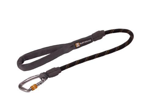 Ruffwear Knot-a-Long™ Kurzführer Hundeleine Obsidian Black/gelb