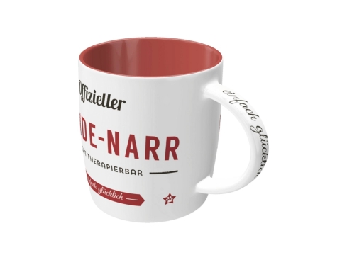 Pfotenschild Keramik-Tasse "Hunde-Narr"