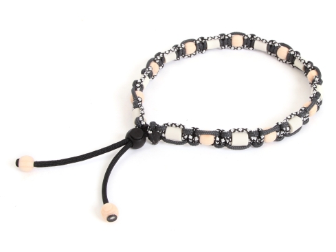 HundeNerd® GuteVibes EM-Halsband Zirbenholz black diamond