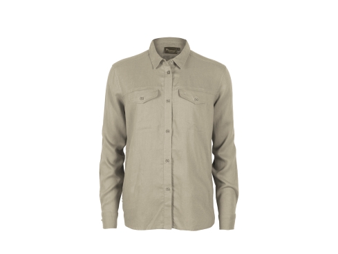 Pinewood Värnamo InsectSafe Damen Leinenbluse beige