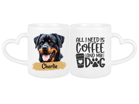 Hunde Tasse - individuelle Herztasse