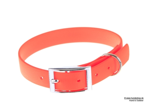 Captain’s  Biothane Hundehalsband neonorange 19mm breit