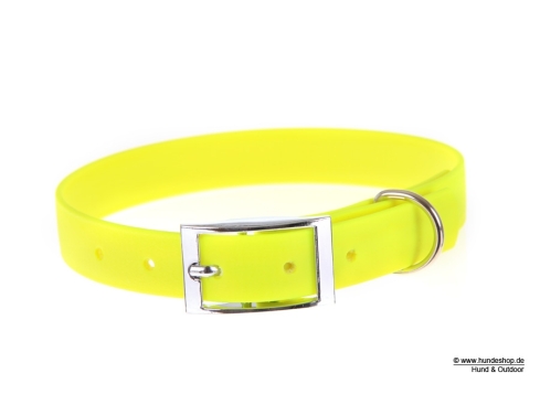 Captain’s  Biothane Hundehalsband neongelb 16mm breit