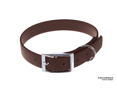 Captain’s Biothane Hundehalsband dunkelbraun 19mm breit