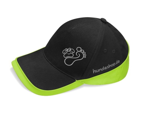 Hund & Outdoor CAP TEAM schwarz/lime