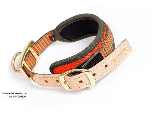 Niggeloh Schweißhalsung Hundehalsband Premium Neopren orange