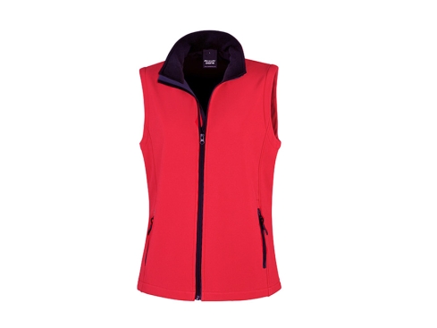 Hund & Outdoor Softshell Hundeweste Damen rot