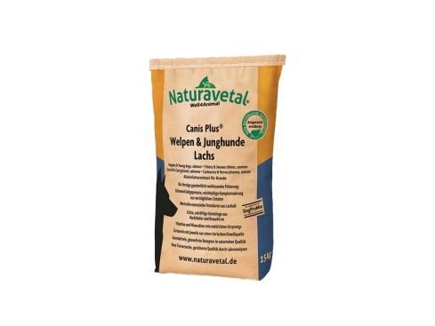 Naturavetal Canis Plus Lachs Welpen größere Pellets