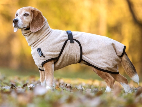 Dryup Cape Hundebademantel Mini sand