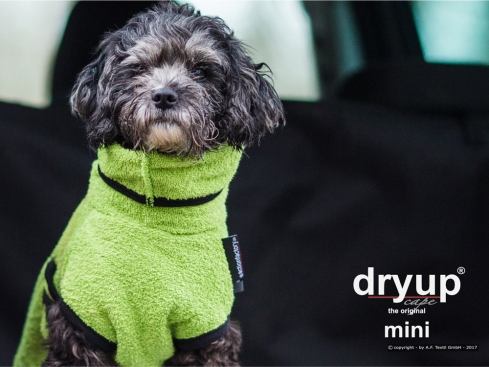 Dryup Cape Hundebademantel Mini kiwi