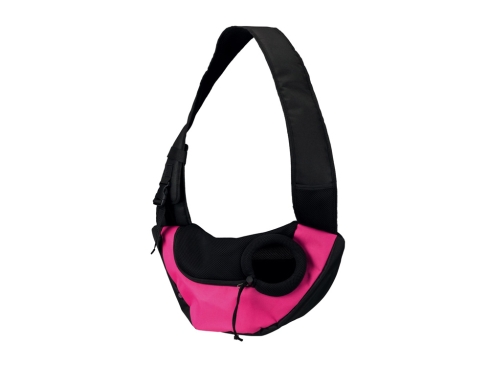 Hundetasche Front Sling pink/schwarz