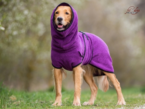 Dryup Cape Hundebademantel bilberry