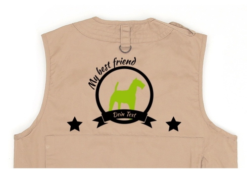 Airedale Hundesport Weste khaki Best Friend