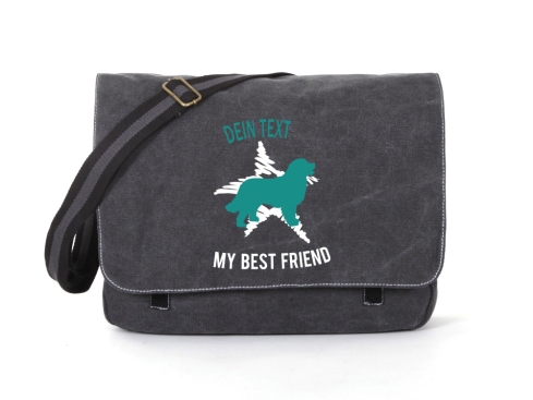 Berner Sennenhund Canvas Tasche schwarz Dog Star