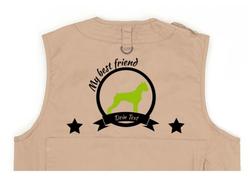 Boxer Hundesport Weste khaki Best Friend