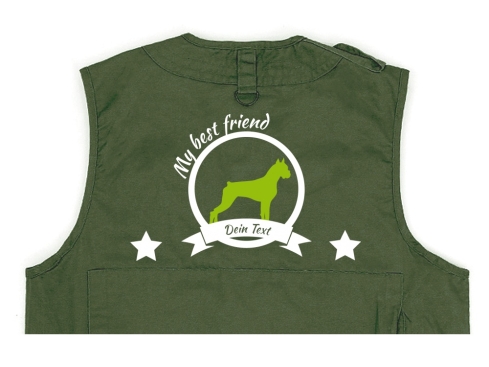 Boxer Hundesport Weste oliv Best Friend