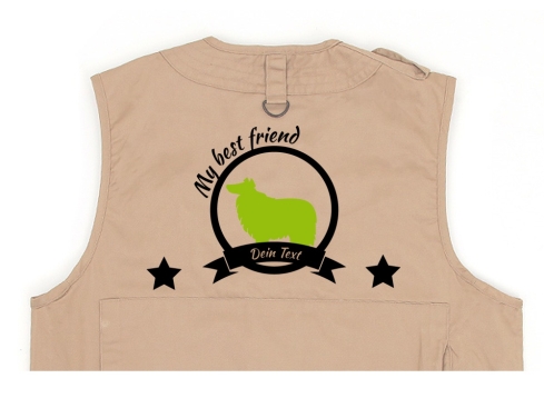 Collie Hundesport Weste khaki Best Friend