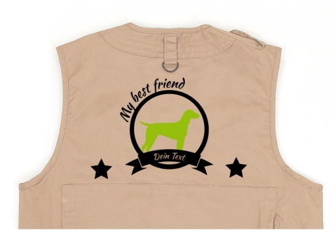 Dalmatiner Hundesport Weste khaki Best Friend