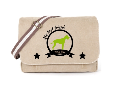 Rhodesian Ridgeback Canvas Tasche sahara