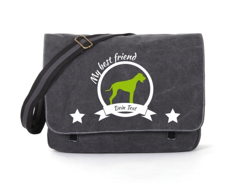 Rhodesian Ridgeback Canvas Tasche schwarz