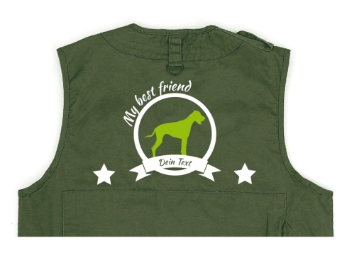 Rhodesian Ridgeback Hundesport Weste oliv Best Friend