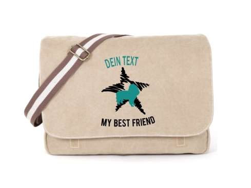 Spaniel Canvas Tasche sahara Dog Star