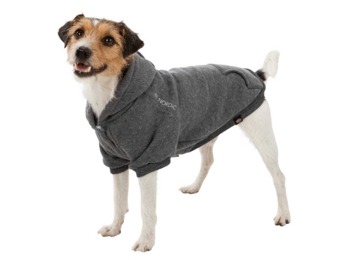 BE NORDIC Hunde Hoodie Flensburg grau