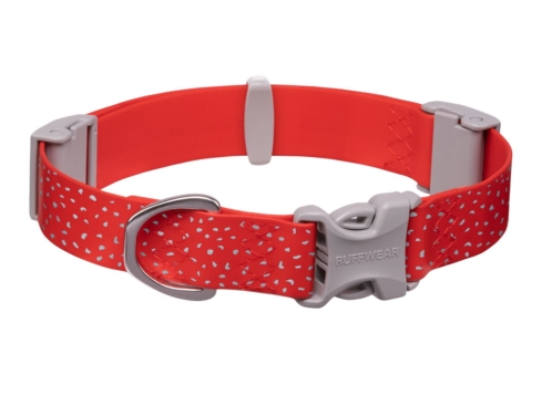 Ruffwear Confluence reflektierendes Hundehalsband Red Sumac