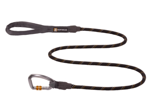 Ruffwear Knot-a-Leash™ Hundeleine Obsidian Black/gelb