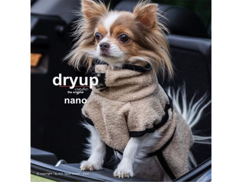 Dryup Cape Hundebademantel Nano sand