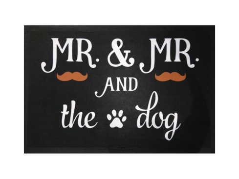 Pfotenschild Design Fußmatte MR.& MR. and the dog