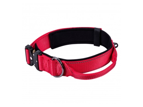 Rukka Pets Halsband mit Griff Mission rot