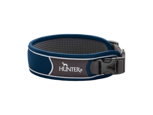 Hunter Divo Hundehalsband blau/grau