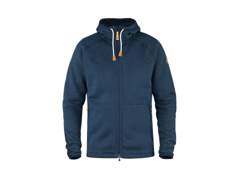 Fjällräven Övik Fleece Hoodie Herrenjacke Navy