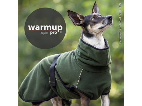 Warmup Cape Pro Hundemantel & Bademantel pine green