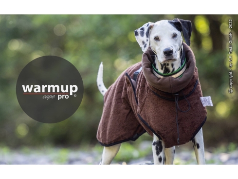 Warmup Cape Pro Hundemantel & Bademantel mocca