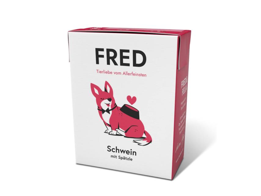 FRED Hundefutter Schwein mit Spätzle 1