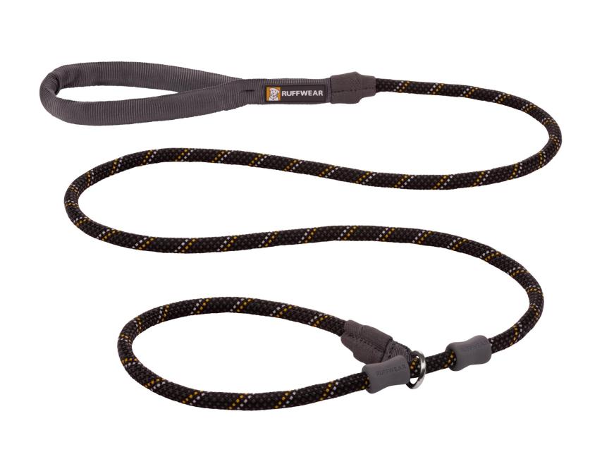 Ruffwear Just-a-Cinch™ Retrieverleine Obsidian Black/gelb 1