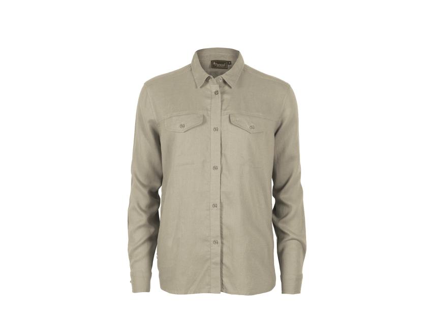 Pinewood Värnamo InsectSafe Damen Leinenbluse beige 1