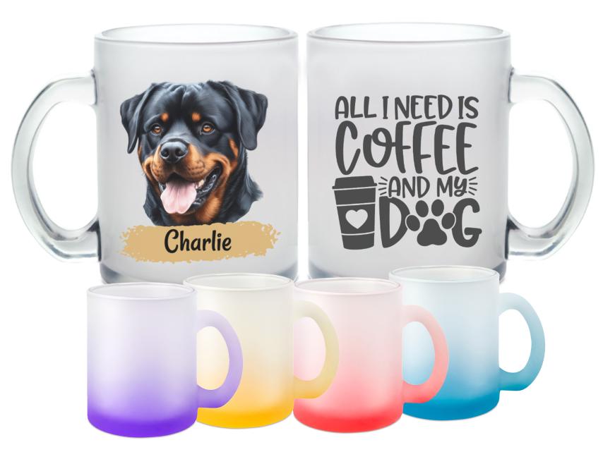 Hunde Tasse - individuelle Glastasse 1