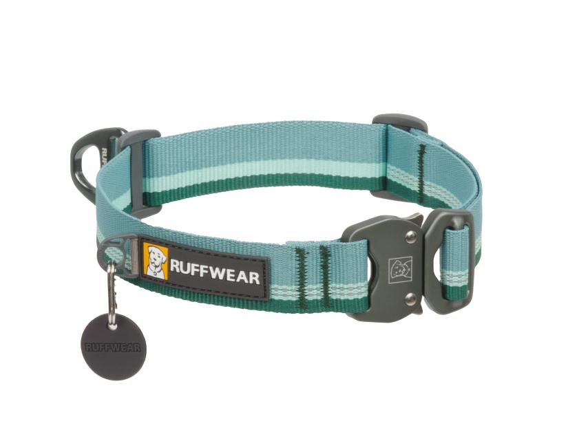 Ruffwear Top Rope™ 2.0 Hundehalsband mit Metalllverschluss River Rock Green 1