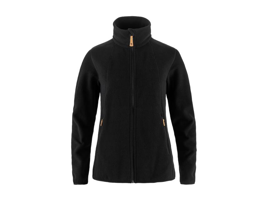 Fjällräven Stina Fleece Jacke Damen schwarz 1