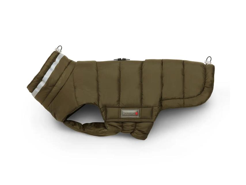 Wolters Steppjacke Cosy für Dackel warmer Hundemantel olive 1